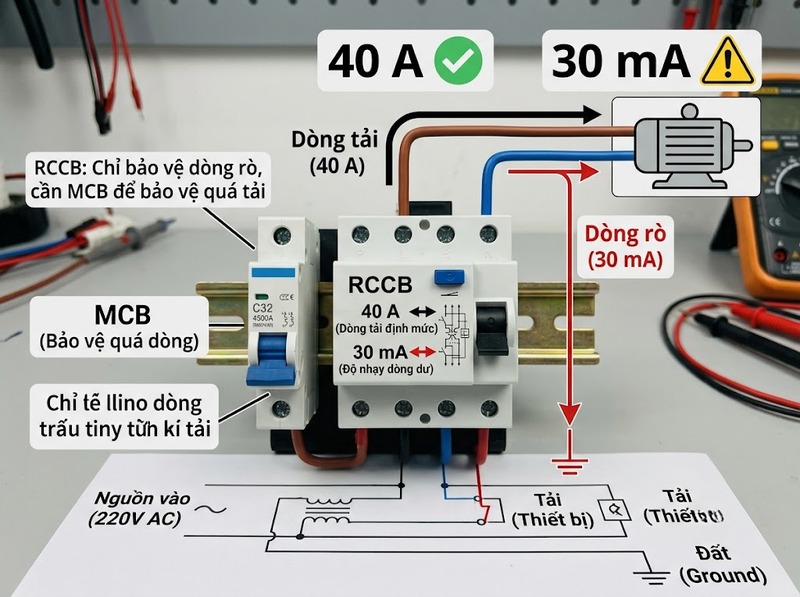 Các thông số trên RCCB có ý nghĩa gì?